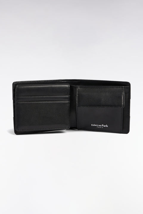 Italian-style wallet in navy bimetallic grippy - Image 2