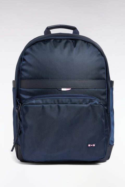 Navy nylon backpack - Image 1