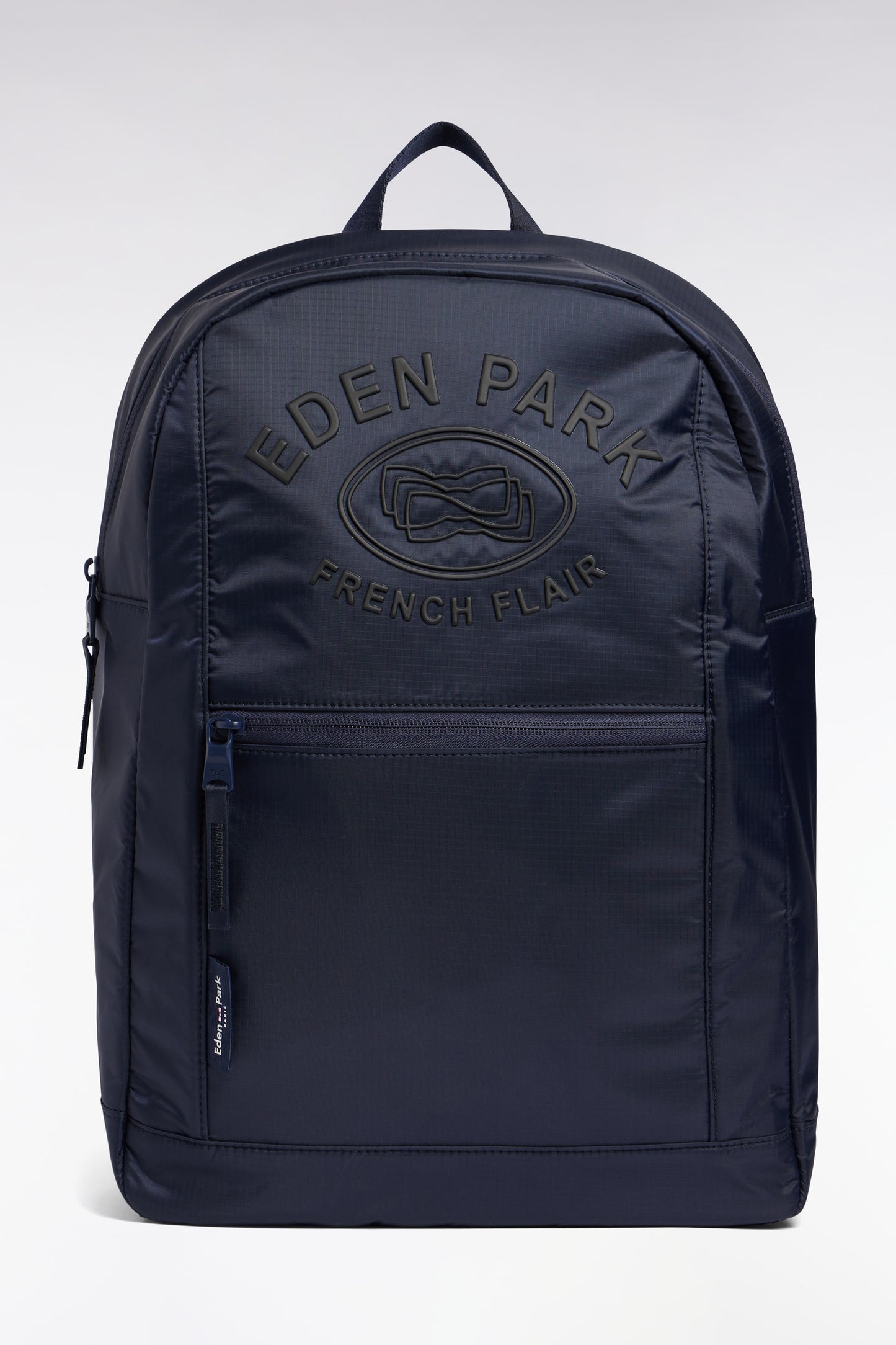 Sac à dos en toile reliefée marine
