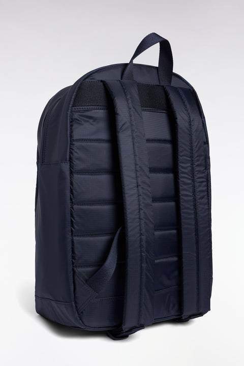 Navy embossed canvas backpack - Image 2