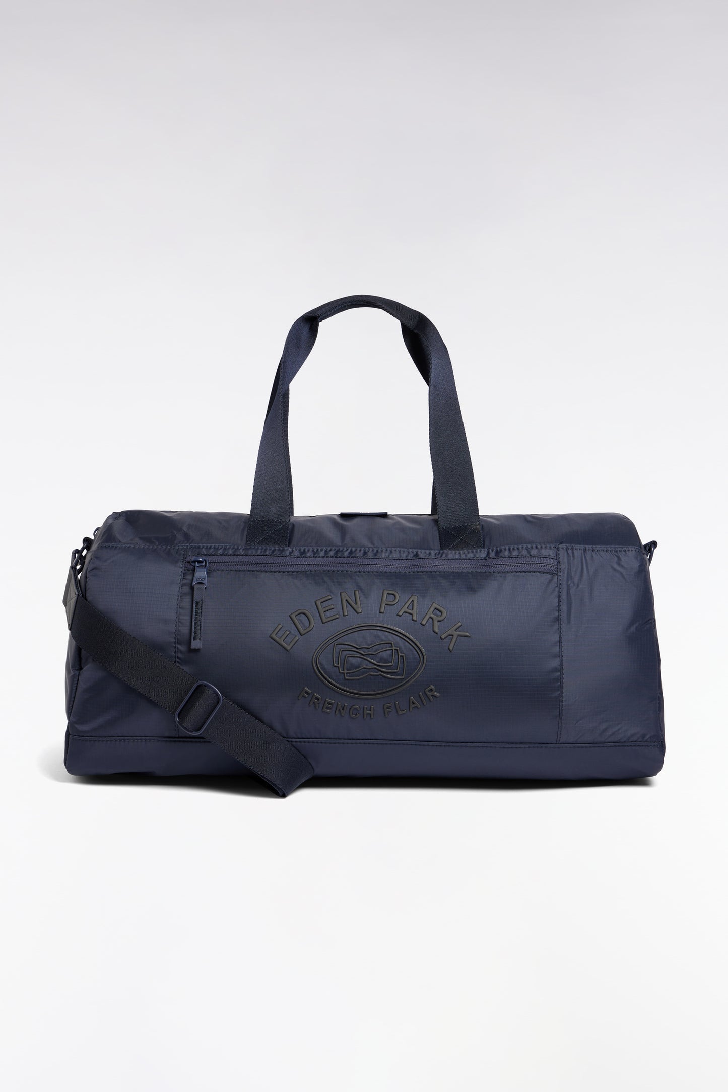 Sac de sport en toile reliefée marine