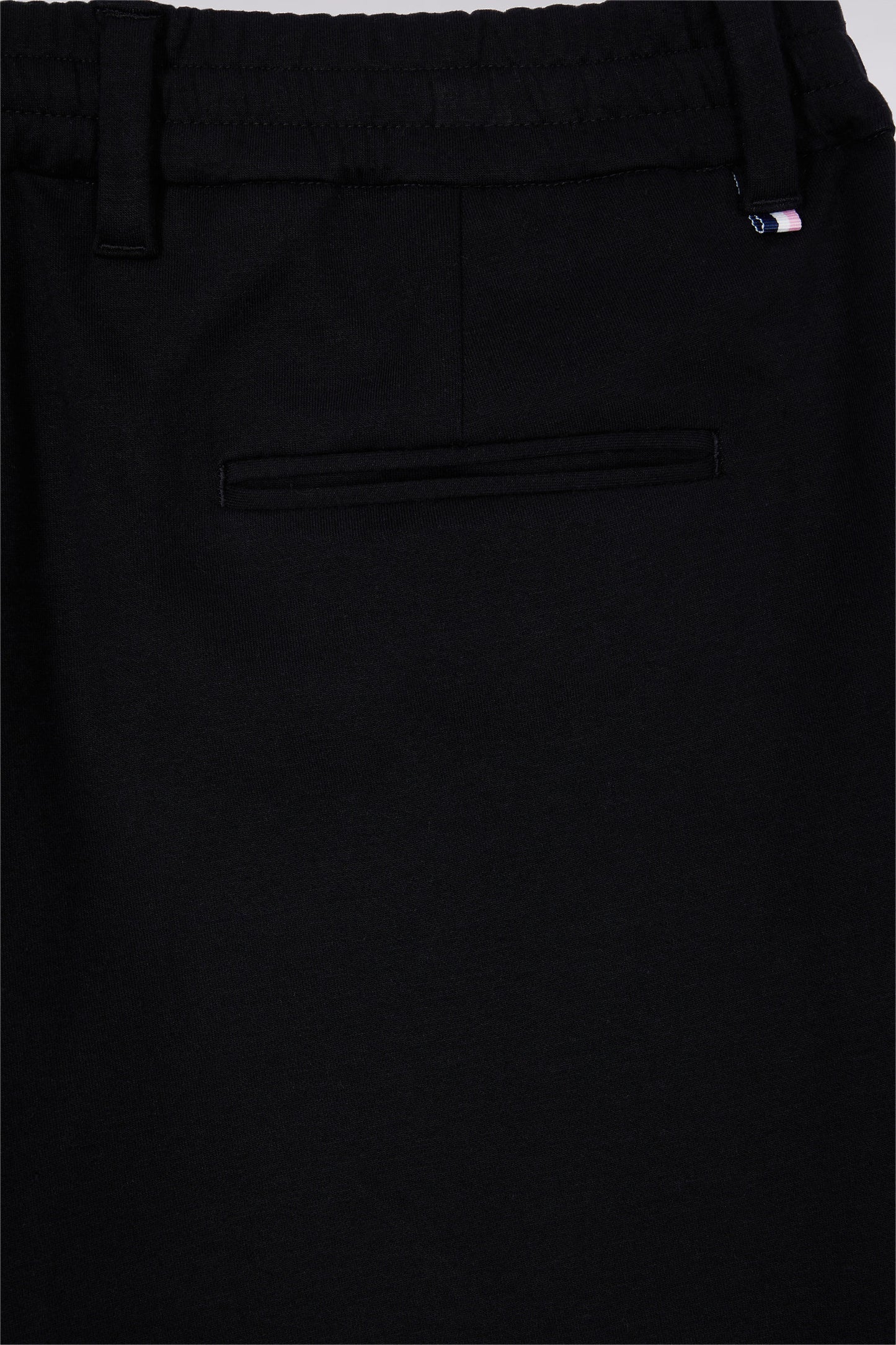 Double-faced jersey pants with black elastic waistband, Modern cut