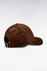 Brown corduroy cap