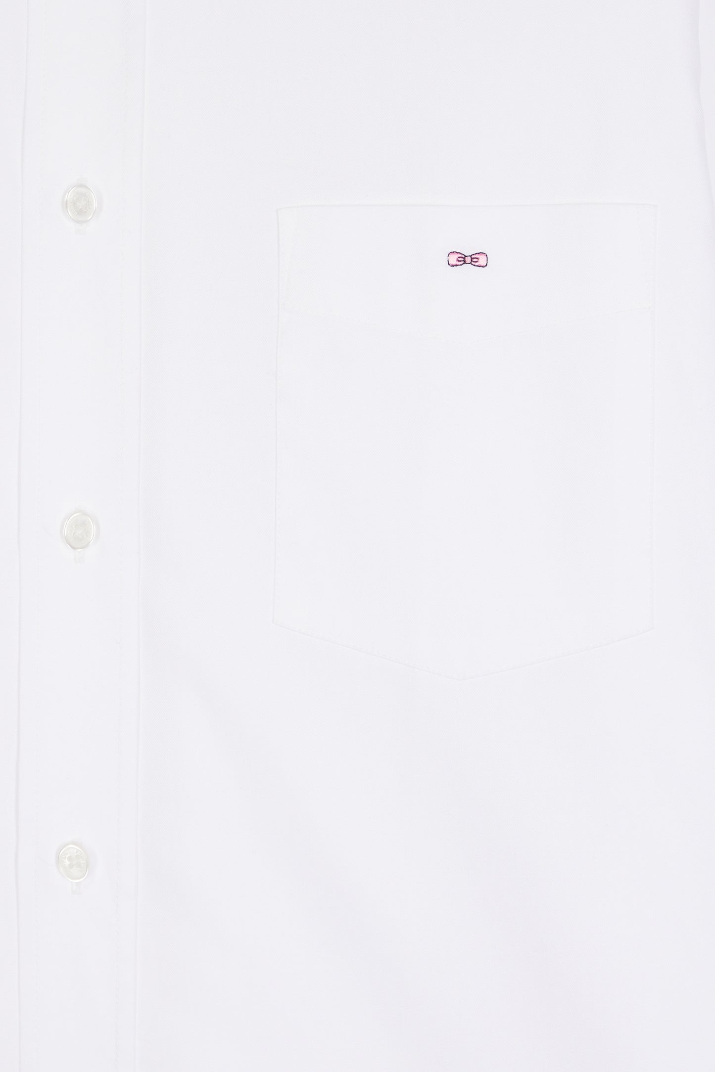 Straight-cut white cotton shirt