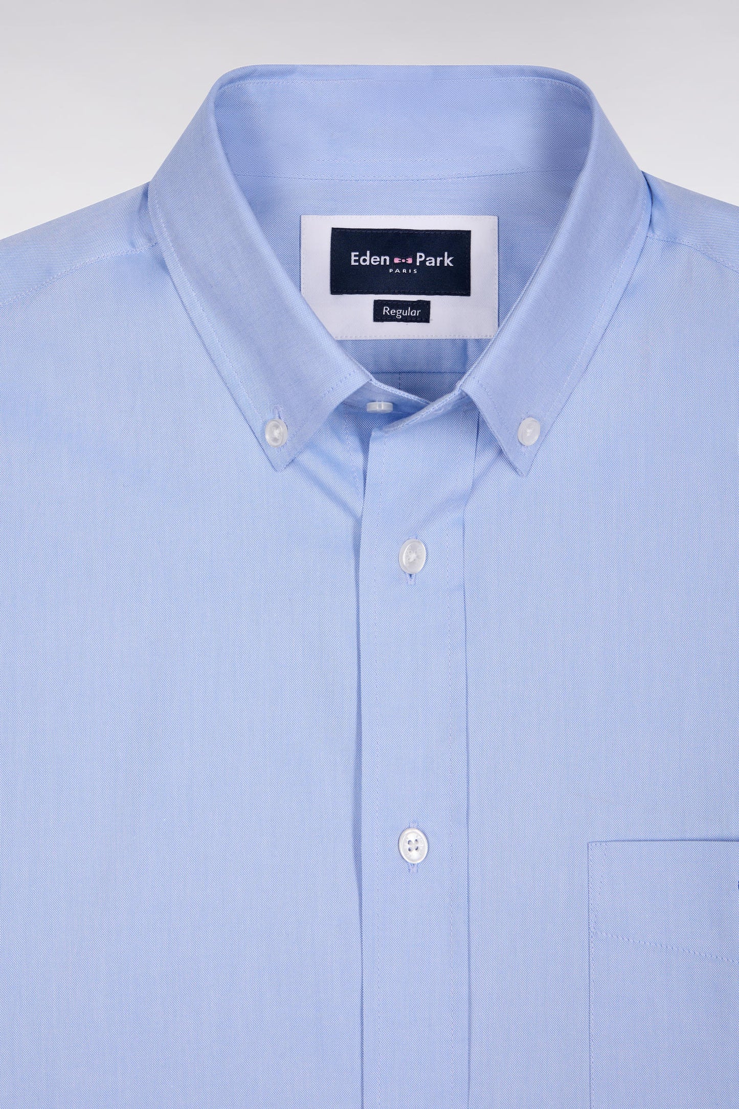 Sky cotton shirt, straight cut