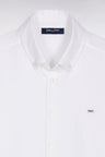 White cotton piqué shirt