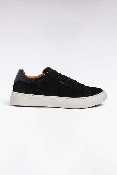 Black suede low-top sneakers - Image 1