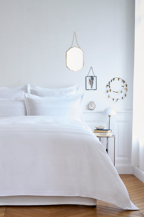 White cotton percale comforter cover - Image 1