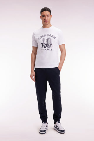 XV de France navy fleece straight-cut jogging suit