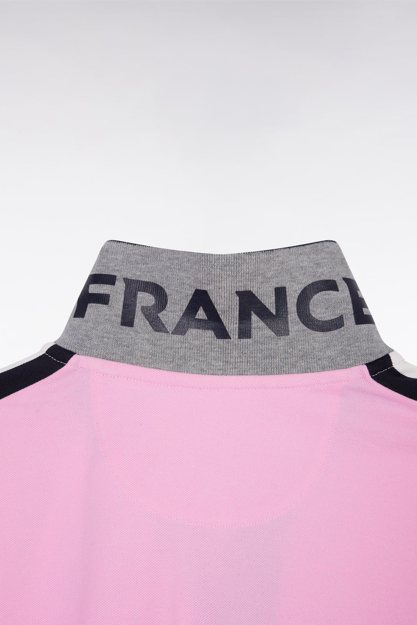 Polo XV de France manches courtes en coton rose coupe droite