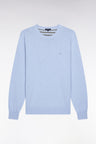 Wool and cotton sky sweater