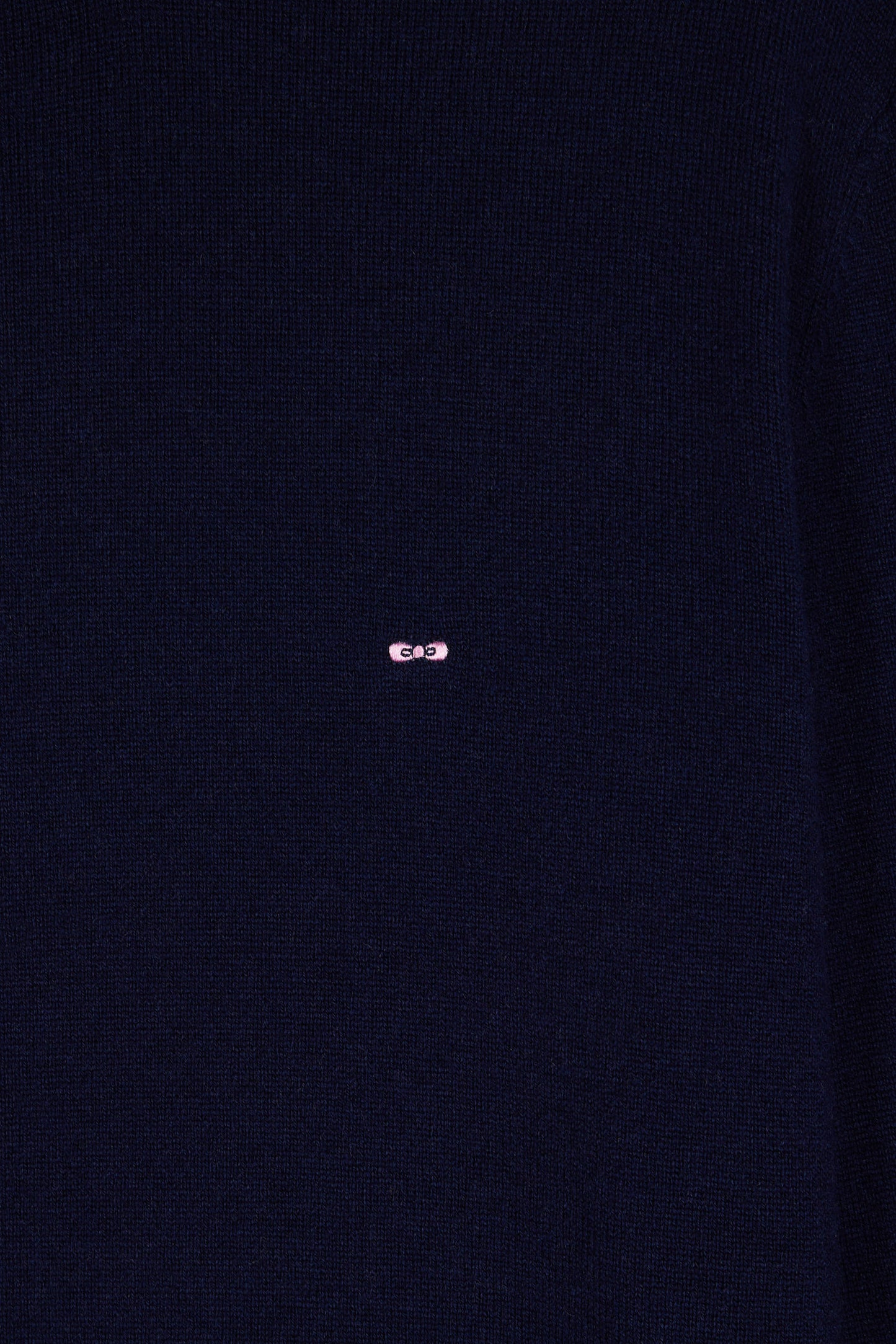 Virgin wool and navy cashmere turtleneck sweater