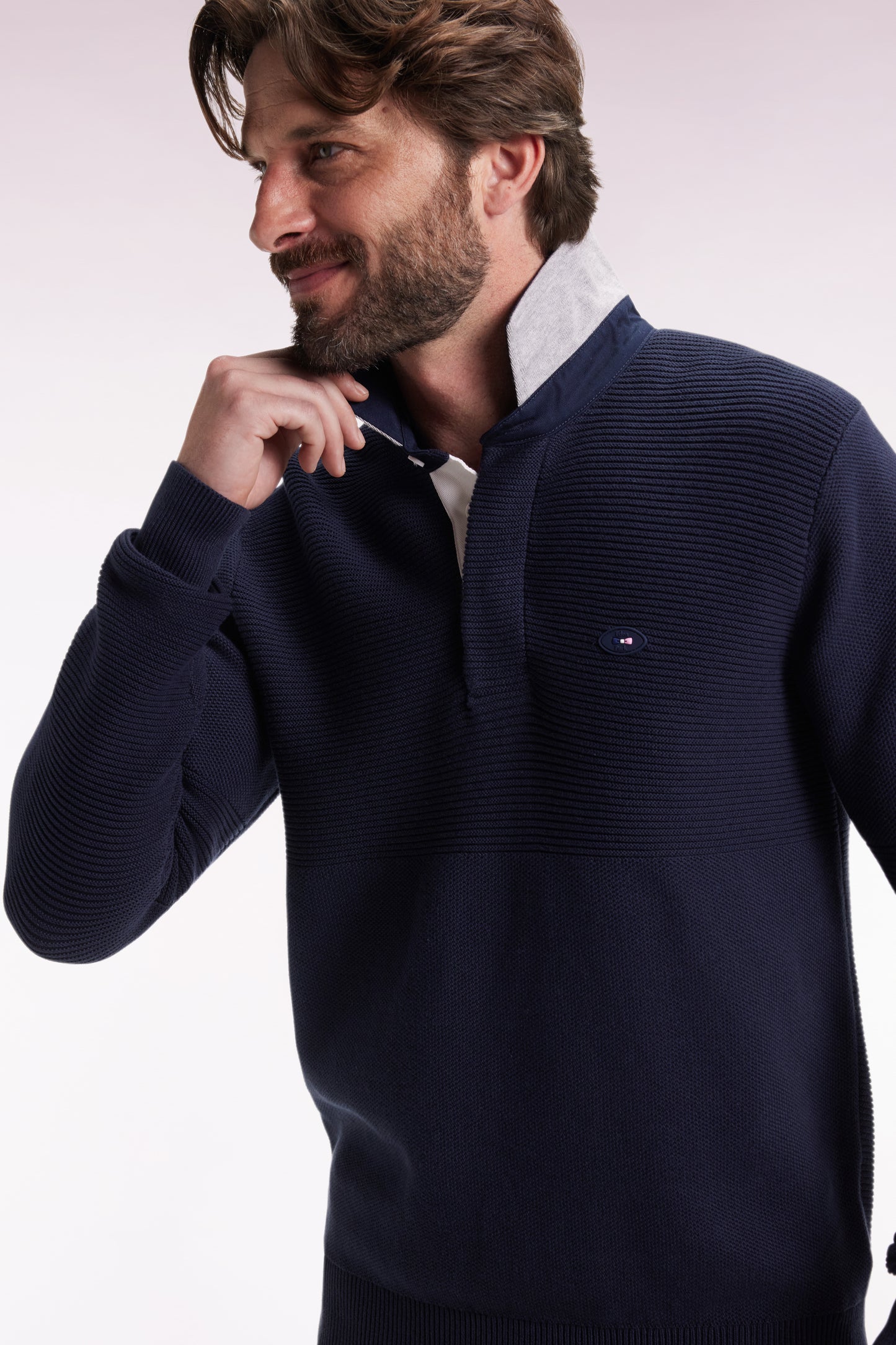 Navy cotton sweater
