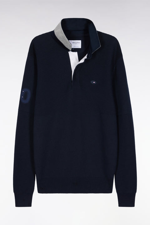 Navy cotton sweater - Image 2