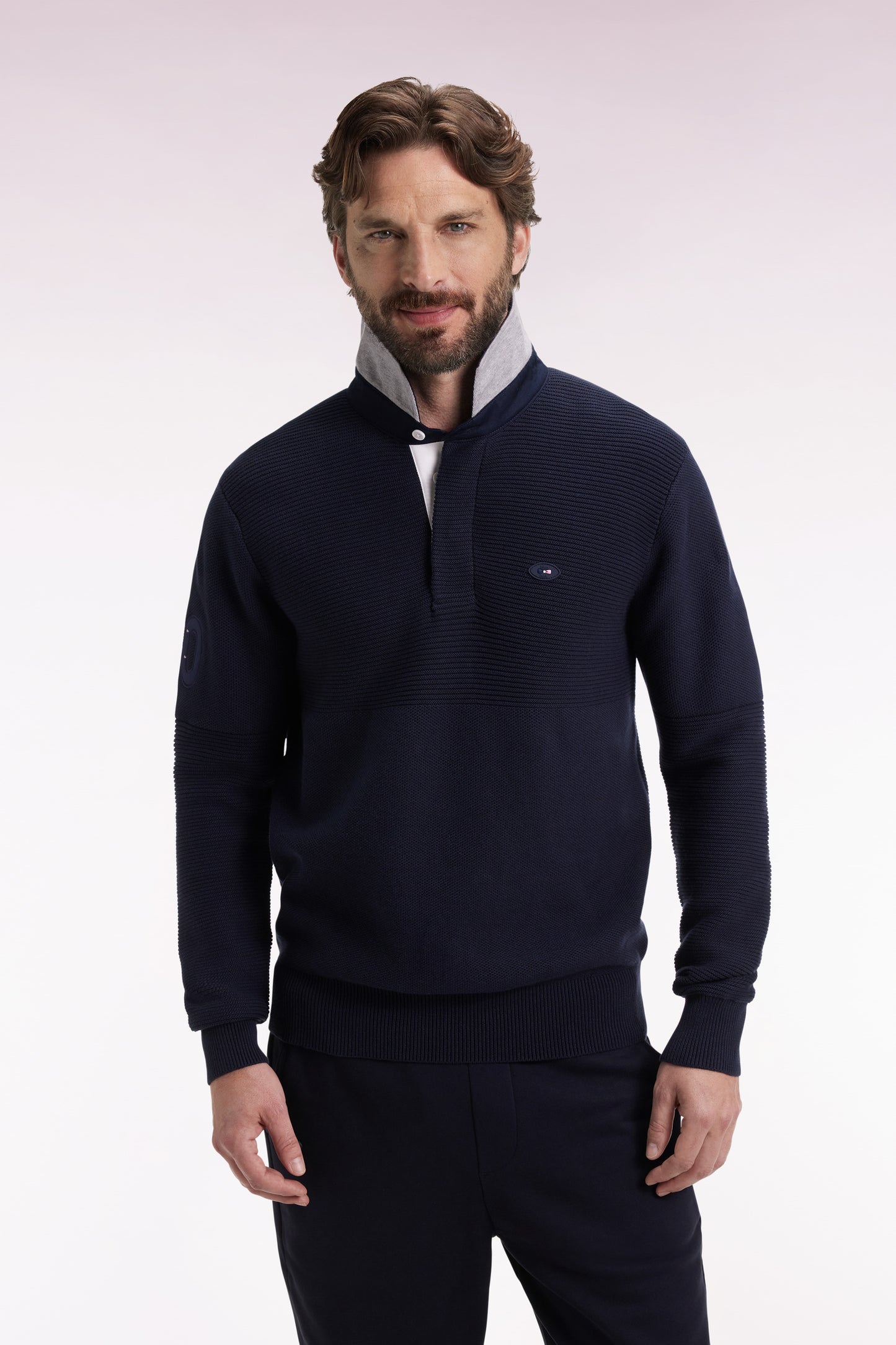 Navy cotton sweater
