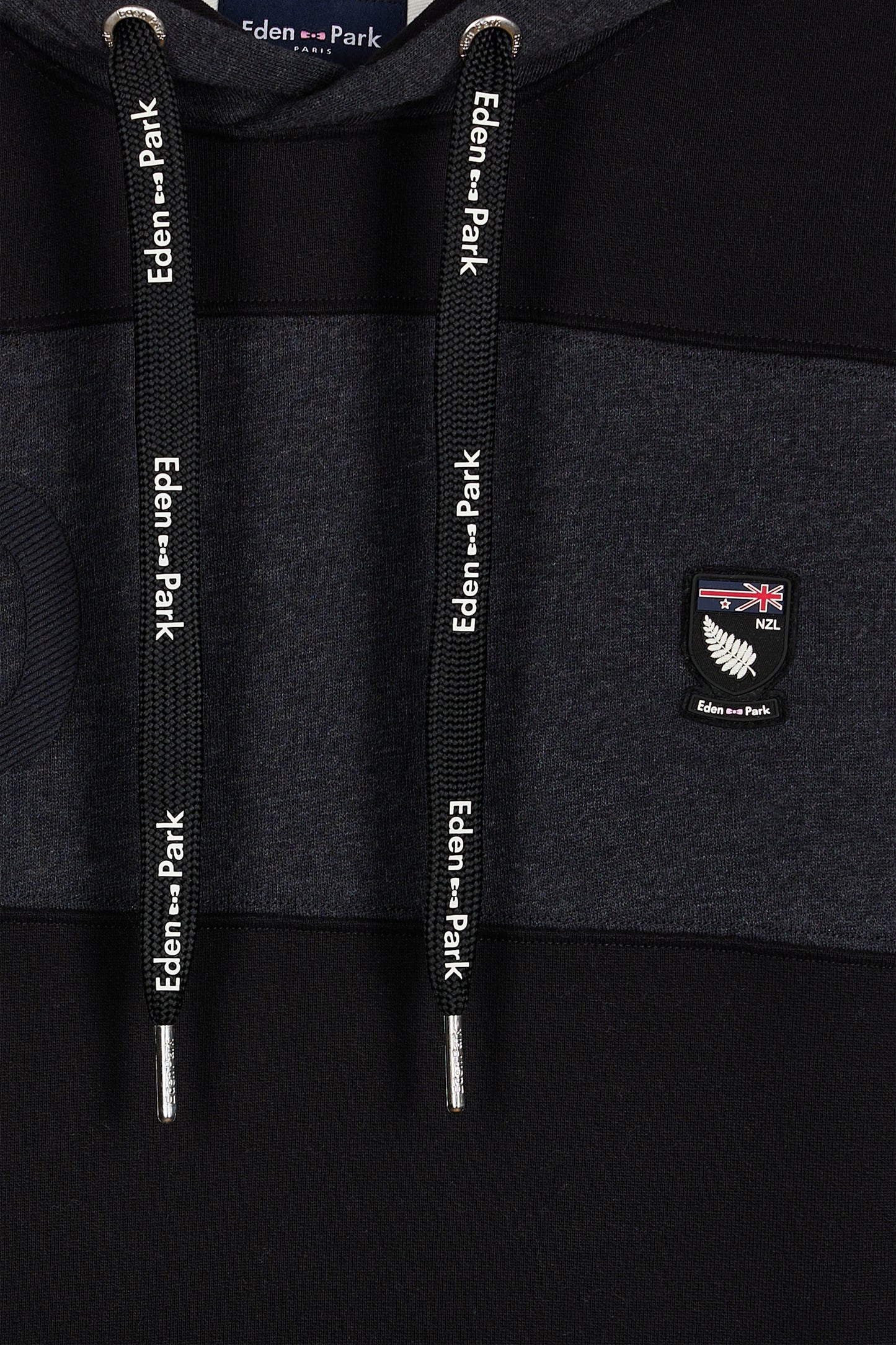 Relaxed fit hooded sweatshirt in dark grey cotton