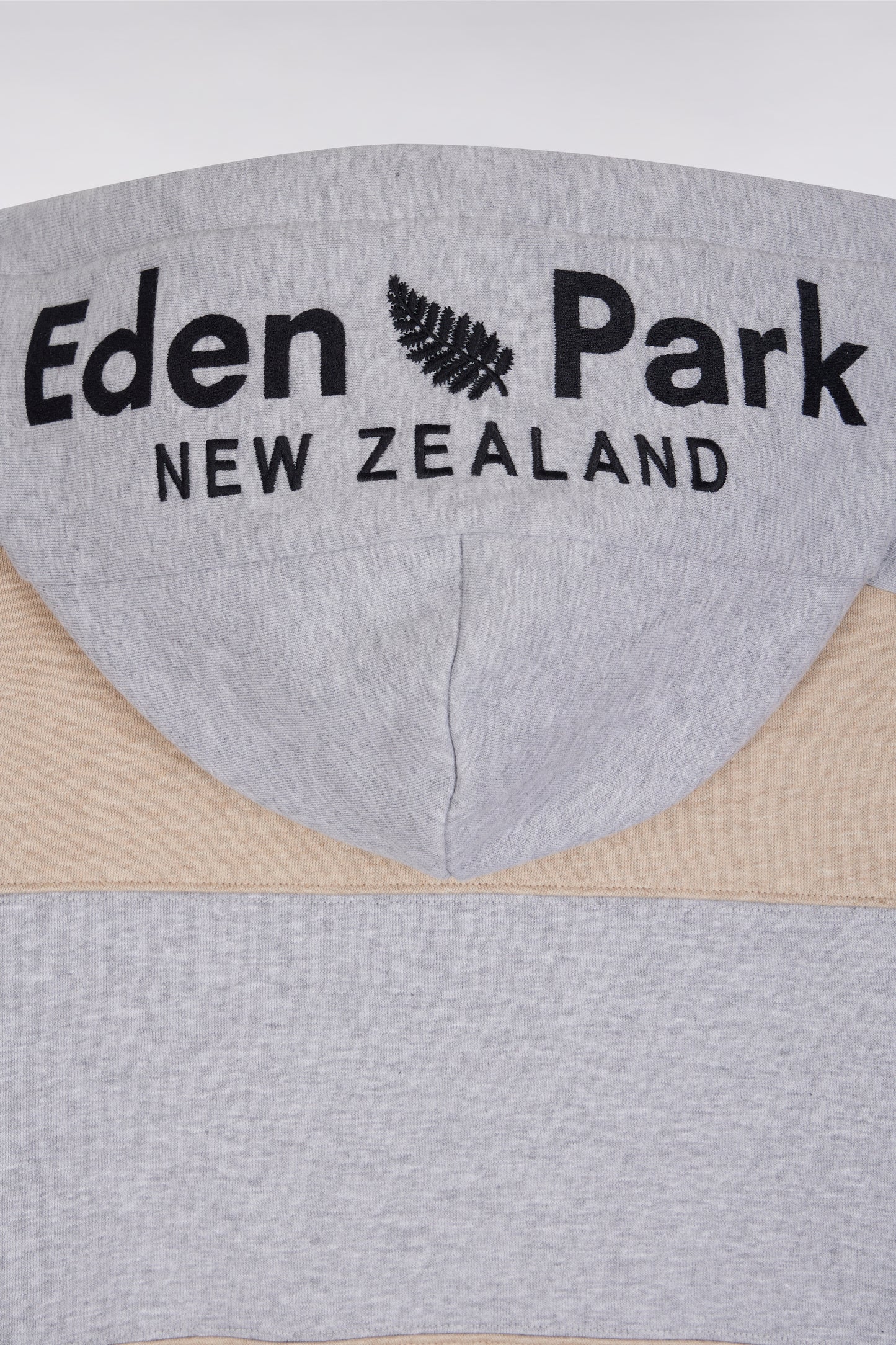 Relaxed fit sweatshirt in beige and light grey cotton blend