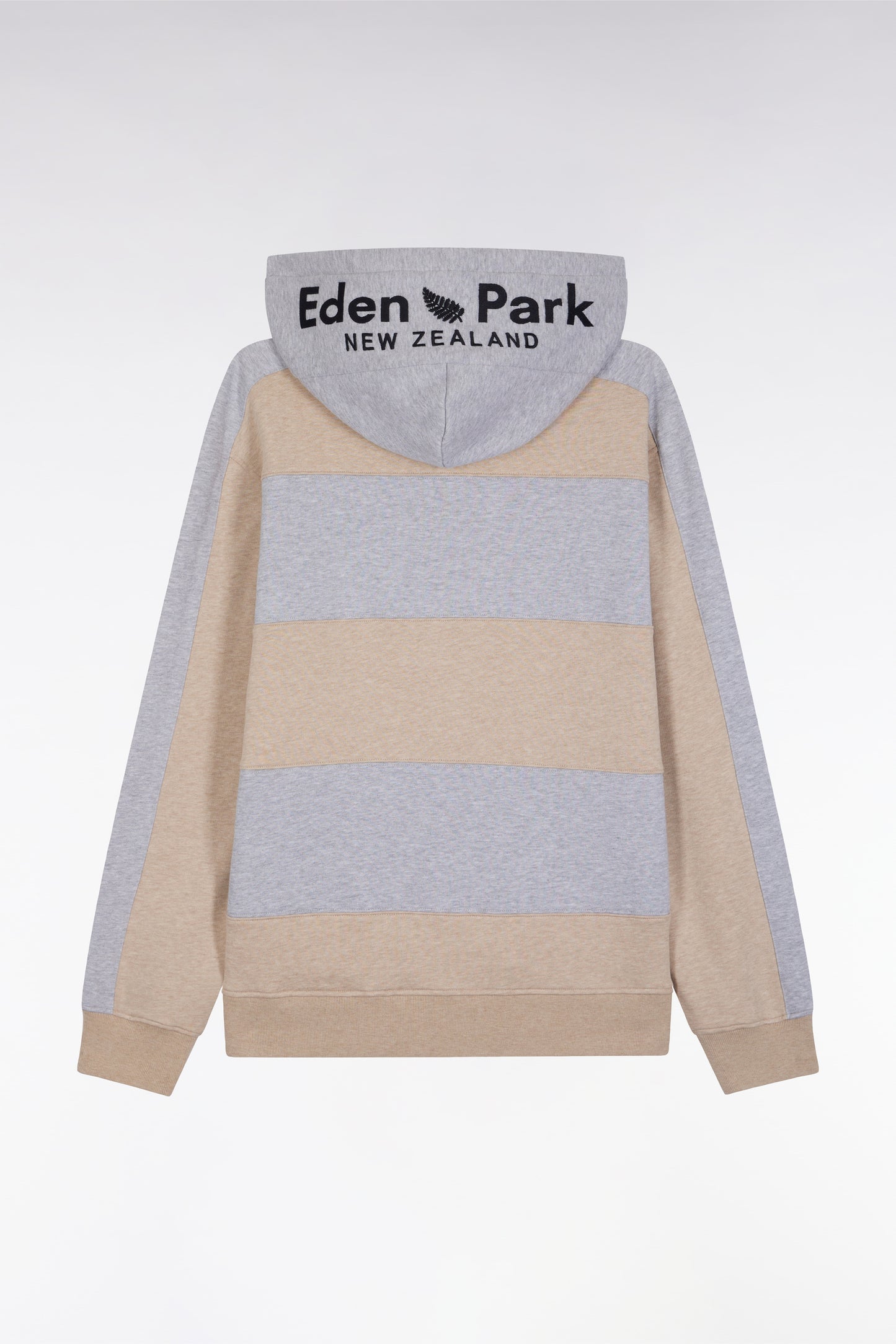 Relaxed fit sweatshirt in beige and light grey cotton blend