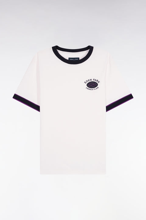 Eden Park French Flair white cotton short-sleeved T-shirt - Image 2