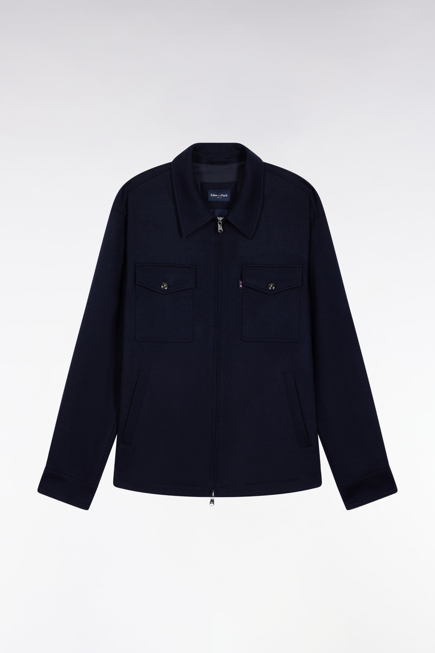 Surchemise en laine et coton