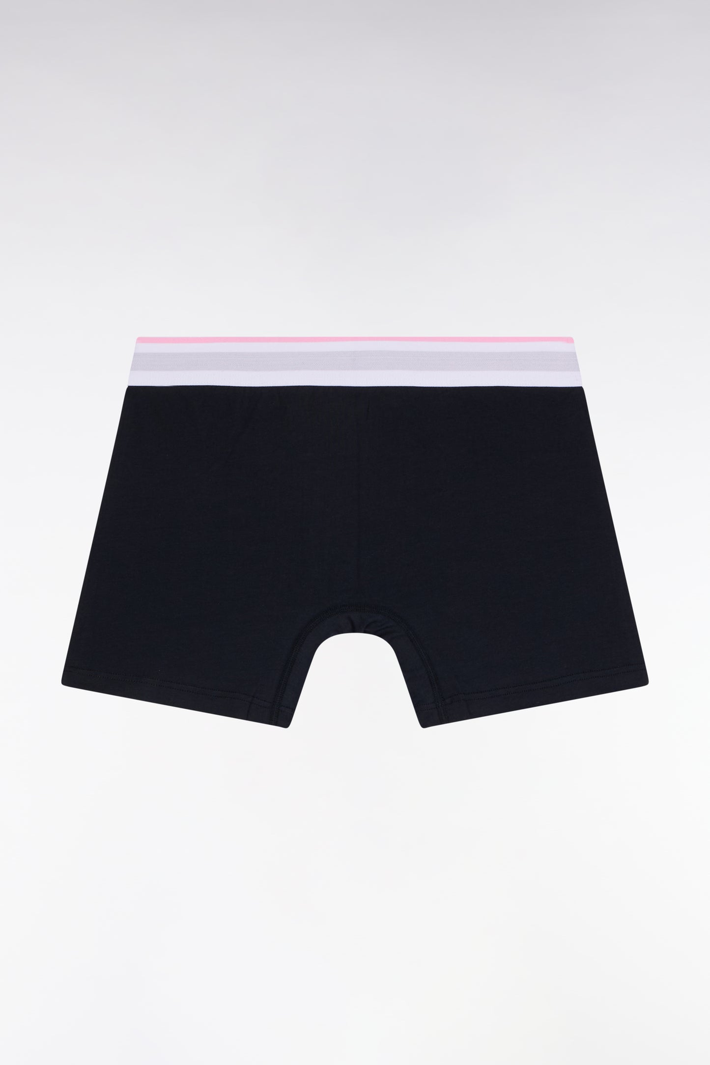 White colorblock cotton jersey boxer shorts