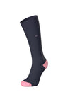 Pair of navy cotton blend socks