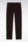 Regular fit khaki corduroy wrinkle-free chino pants
