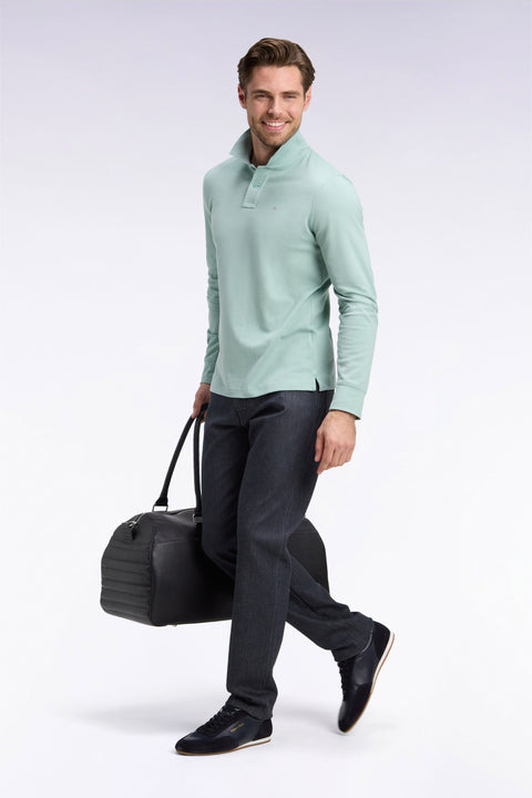 Jean en denim stretch gris foncé coupe regular - Image 1