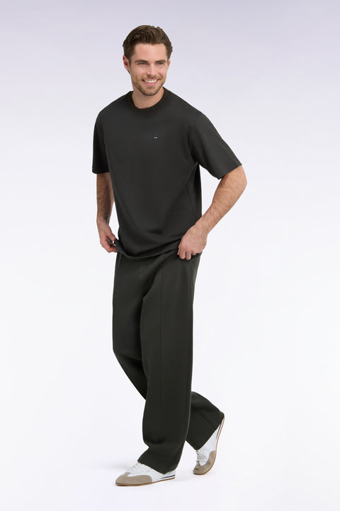 Jogging unisexe kaki coupe loose - Image 1
