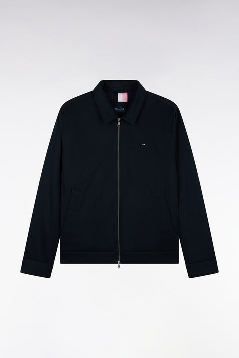 Blouson en coton stretch bleu marine - Image 2