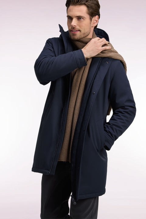 Long navy parka - Image 2