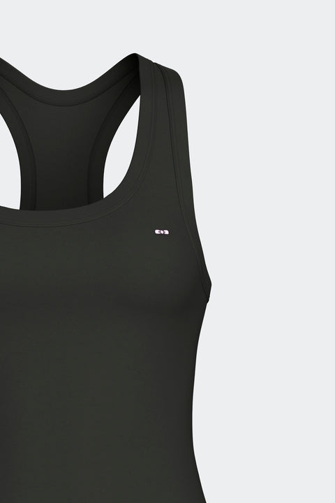 Débardeur dos nageur en Tencel stretch noir - Image 3
