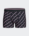 Pack of two boxers in plain navy stretch cotton jersey and sky micropatterns 10