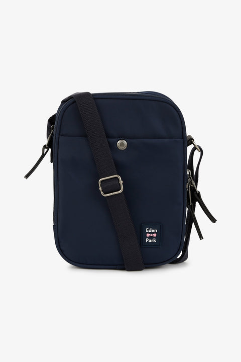 Navy blue rectangular messenger bag - Image 1