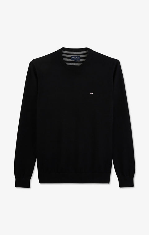 Crew black cotton jumper - Image 2