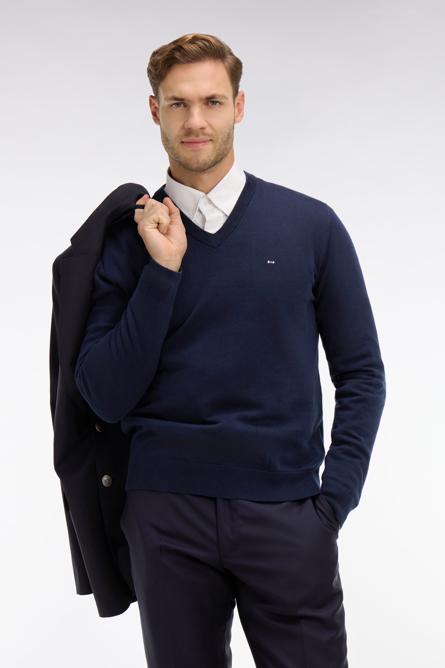 navy blue dress sweater cotton V-neck and Size:1XL The brands goal is Kaemgyyd Cocktail Dresses for