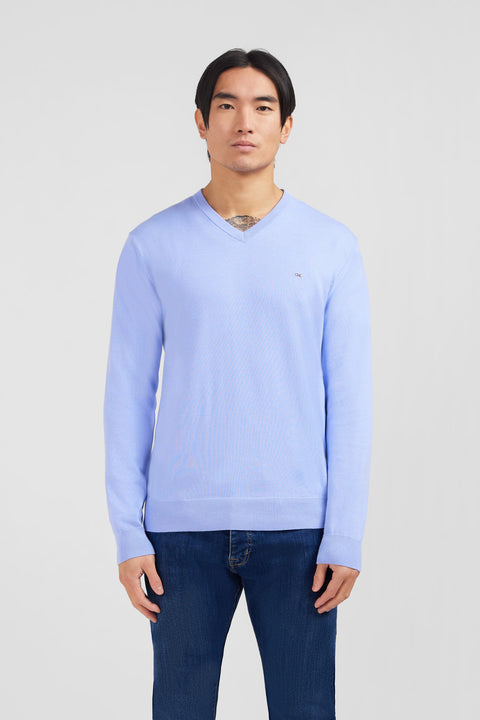 Crew light blue cotton jumper - Image 3