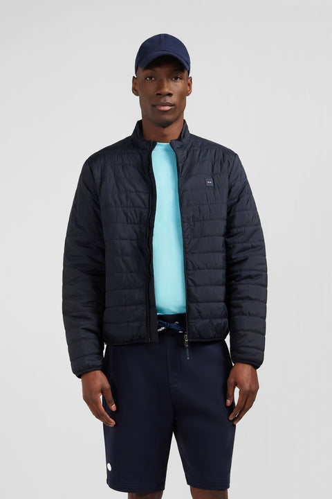 Lightweight, long-sleeved puffa jacket in dark blue - Image 1