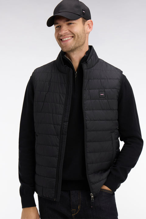 Black sleeveless down jacket - Image 1