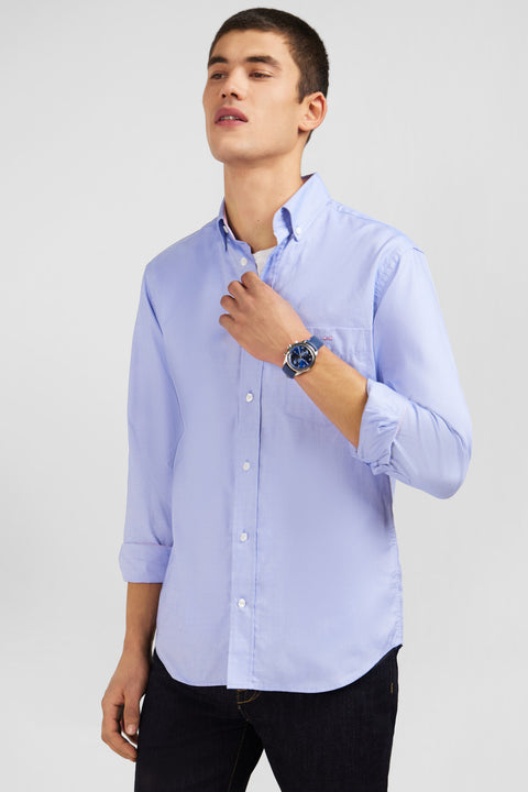 Blue cotton shirt - Image 1