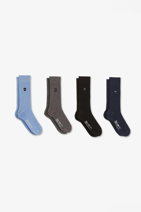 Set of four pairs of plain socks - Image 1