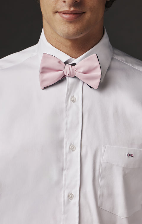 Pap'Atelier upcycled pink bow tie - Image 1