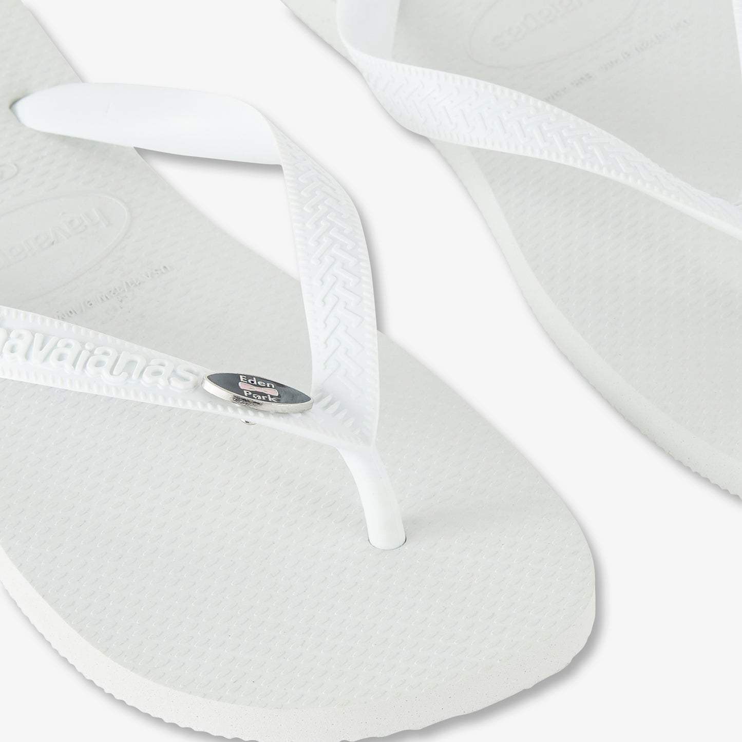 White flip flops