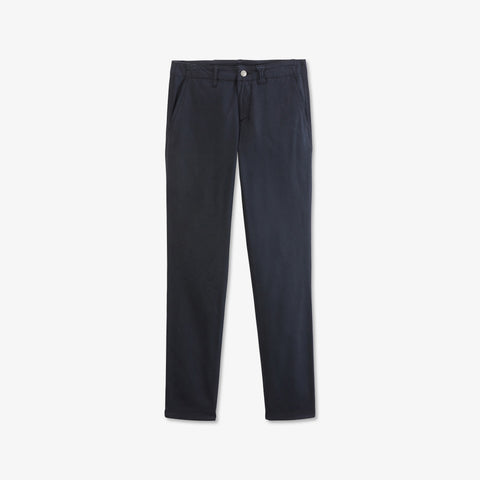 Navy blue cotton trousers - Image 1