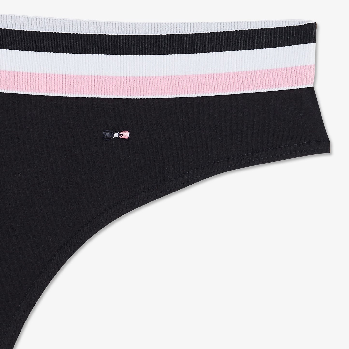 Dark blue thong with contrasting band