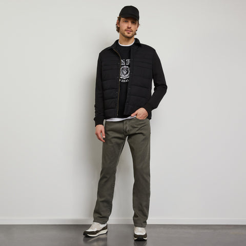 Bi-fabric zipped sweatshirt - Image 3