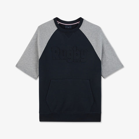Bi-colour short-sleeved sweatshirt - Image 2