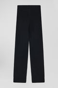 Pantalon jogging en cachemire et laine noir coupe Regular