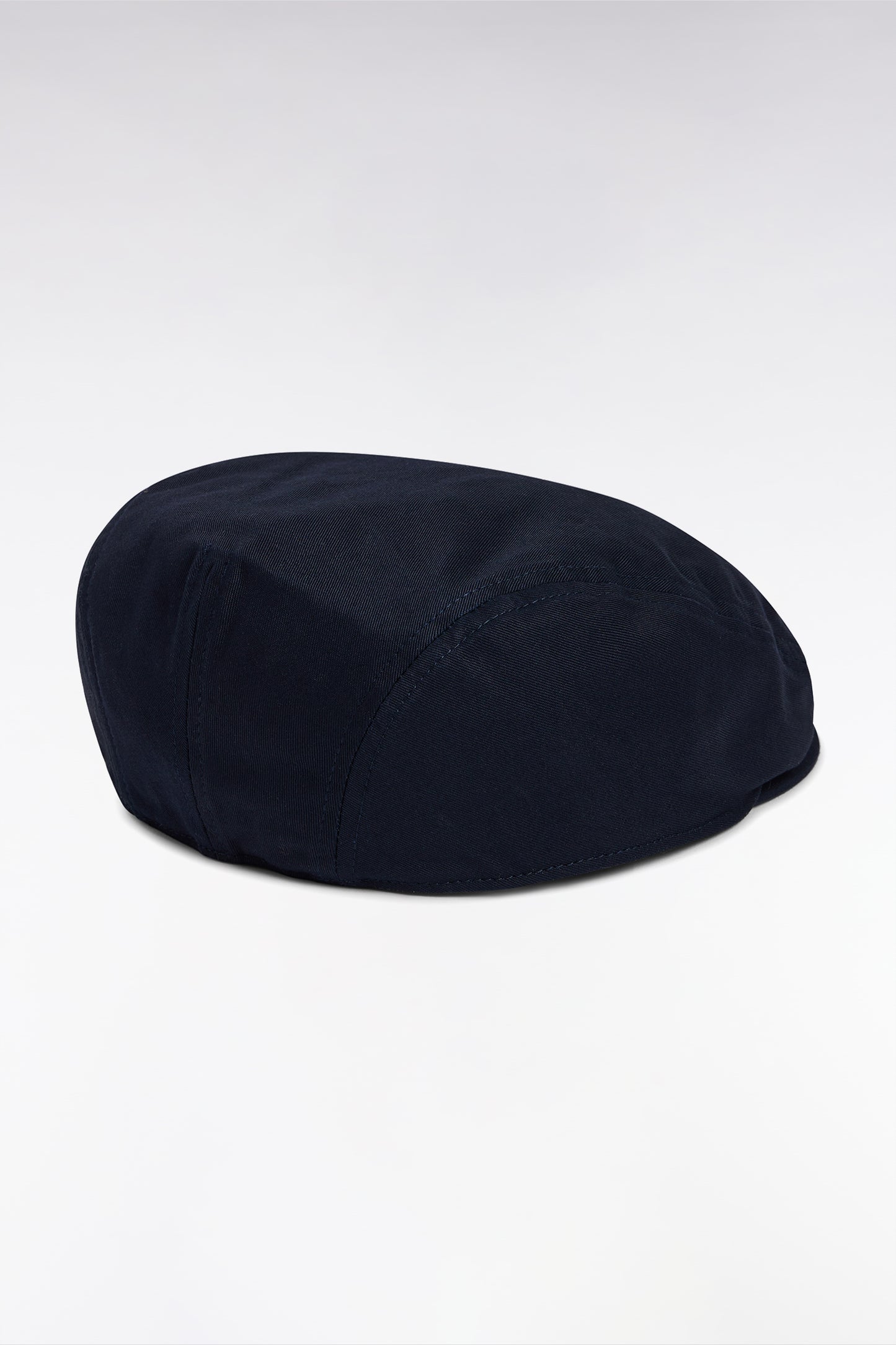 Casquette béret en twill de coton marine