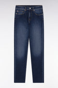 Jean 5 poches en denim stretch bleu coupe slim